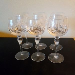 Vintage Cross & Olive Wine Goblets